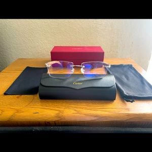 Clear Cartier glasses